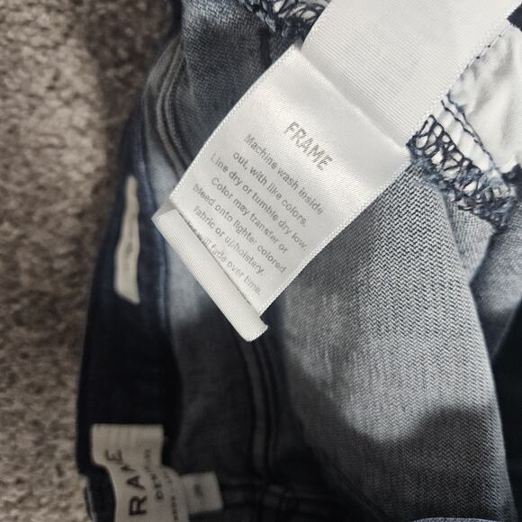 Frame Jeans Womens 29 27X27.5 Blue Le High Skinny Endell Distressed Boho Stretch - Picture 7 of 12